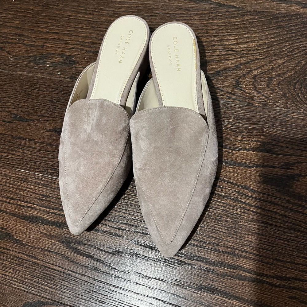 Cole haan size 7 suede mules!